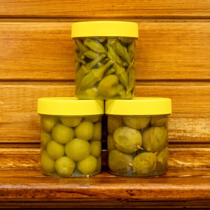 erik turşusu, çağla turşusu, bamya turşusu